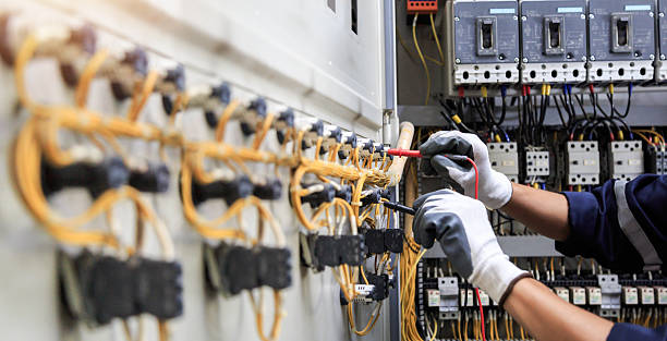 Professional Electrician technician working in Northfield, OH